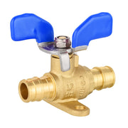 3/4" PEX-A Expansion Butterfly Valve W/Drop Ear, Blue (Lead Free)