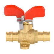10 Pcs 3/4" PEX-A Expansion Butterfly Valve W/Drop Ear, Red (Lead Free)