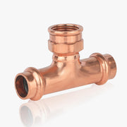 30 Pcs 3/4" x 3/4" x 1/2" Copper Press x Press x Female Thread Tee (Lead Free)