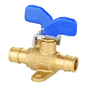 3/4" PEX-A Expansion Butterfly Valve W/Drop Ear, Blue (Lead Free)