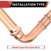 30 Pcs 1/2" Press Copper Street Elbow (Lead Free)