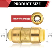 30 Pcs 3/4" x 3/4" Push Fit Coupling
