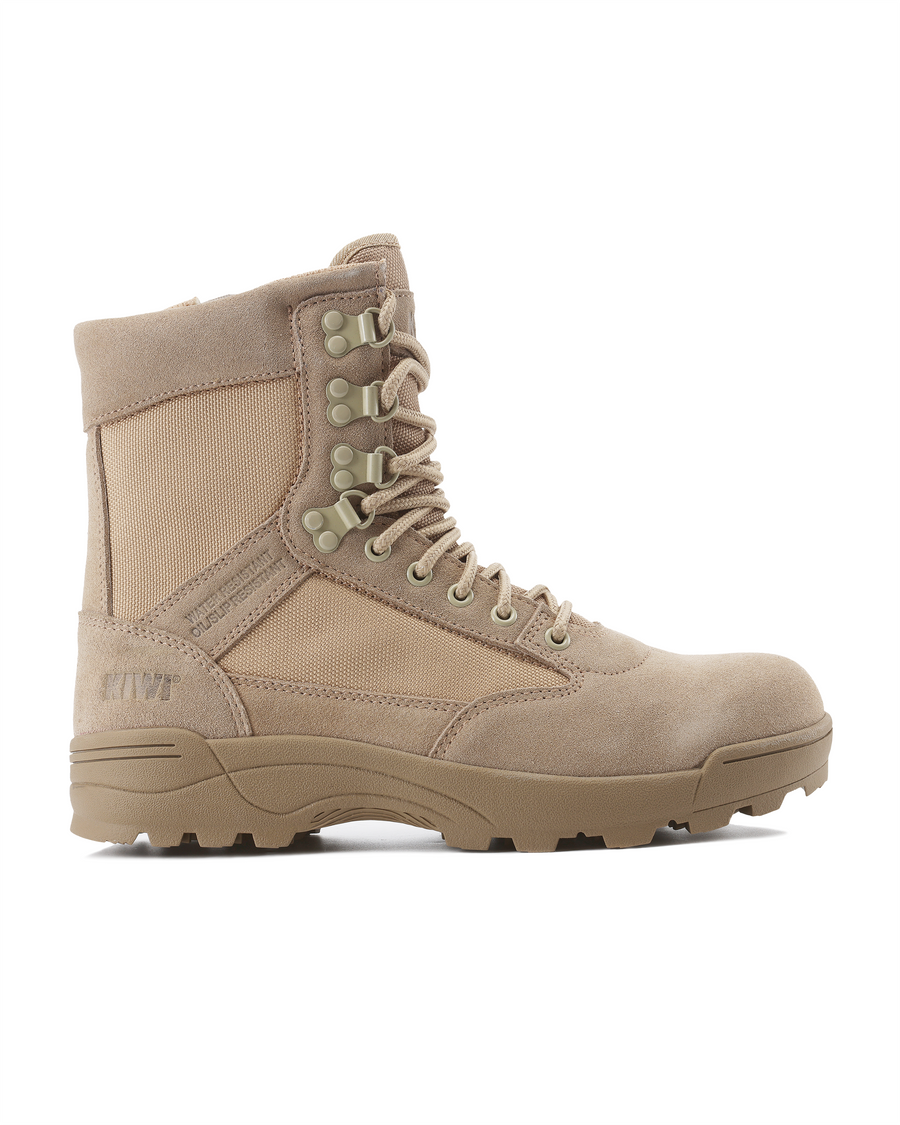 Kiwi Durable Sand Suede 6.5" Composite Toe Zipped Water Resistant Tactical Boots [68200]