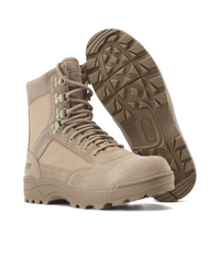 Kiwi Durable Sand Suede 6.5" Steel Toe Zipped Water Resistant Tactical Boots [60200]