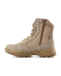 Kiwi Rugged Sand Suede 7" Steel Toe Zipped Water Resistant Tactical Boots [60400]