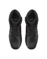 Kiwi Rugged Black Action Leather 7" Steel Toe Zipped Water Resistant Tactical Boots [60500]