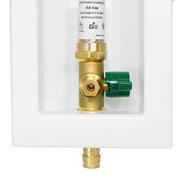 1/2" PEX Expansion (F1960) Inlet, Ice Maker Outlet Box, with Copper Arrestor
