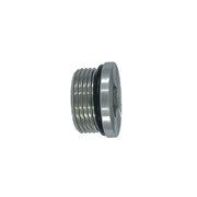 SS-6408-HHP-02 | 02 MORB Hollow Hex Plug, Stainless Steel