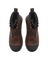 Kiwi Premium Brown Crazy Horse 6" Steel Toe Waterproof Cap-Toe Work Boots [64100]