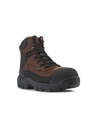 Kiwi ProGuard Brown Crazy Horse Leather Mid-Cut 6" Composite Toe Waterproof Tactical Boots [69200]