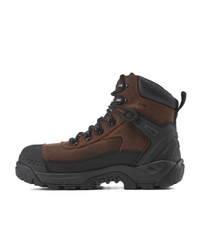 Kiwi ProGuard Brown Crazy Horse Leather Mid-Cut 6" Composite Toe Waterproof Tactical Boots [69200]