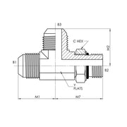 6804-24-24-24-NWO-FG | 24 MJ - 24 MAORB - 24 MJ Run Tee Forged, Carbon Steel