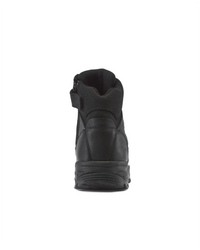 Kiwi Rugged Black Full Grain Leather Mid-Cut 6" Zipped Waterproof Tactical Boots [63100]