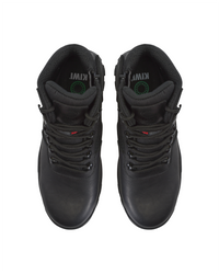 Kiwi Rugged Black Full Grain Leather Mid-Cut 6" Zipped Waterproof Tactical Boots [63100]