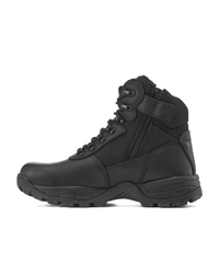 Kiwi Rugged Black Full Grain Leather Mid-Cut 6" Zipped Waterproof Tactical Boots [63100]