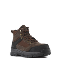 Kiwi Trek Brown Suede/Nylon 5" Composite Toe Water Resistant Work Boots [68500]