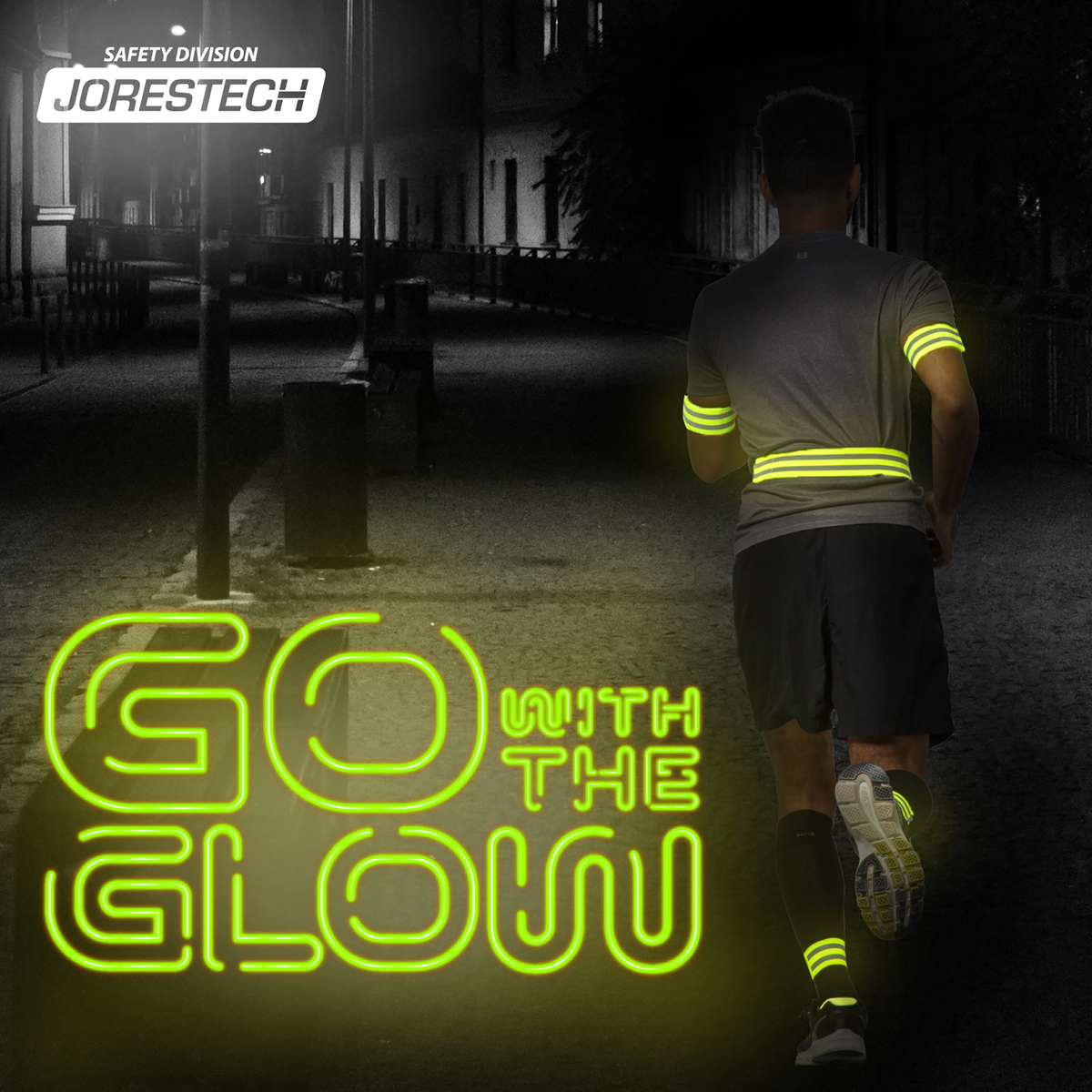Hi-Vis Reflective Safety Bands with Mesh Storage Bag – Pack of 6