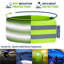 Hi-Vis Reflective Safety Bands with Mesh Storage Bag – Pack of 6