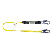 6' Shock Absorbing Lanyard - Single Leg w/ Snap Hooks