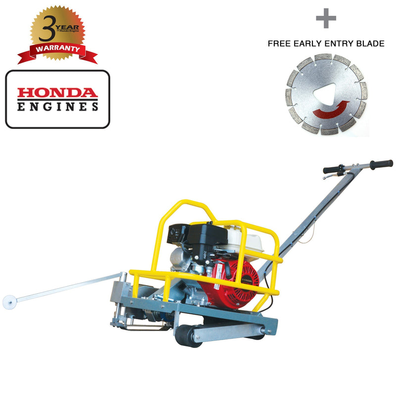 6" Early Entry Green Concrete Saw with 3.5 HP Honda GX120 Engine