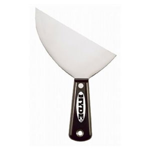 6 in HYDE Tools Black & Silver Clipped Drywall Pointing Knife