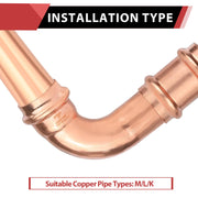 1" Press Copper Street Elbow (Lead Free)