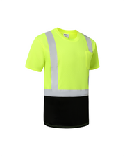 Kiwi High Visibility ANSI/ISEA 107-2020, Type R, Class 2 Two Tone Neon Short Sleeve Safety Shirt [74000]