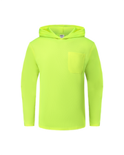 Kiwi High Visibility Neon Long Sleeve Safety Hoodie [75000]