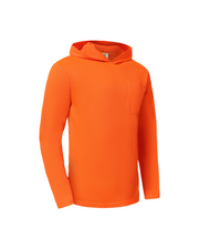 Kiwi High Visibility Orange Long Sleeve Safety Hoodie [75100]