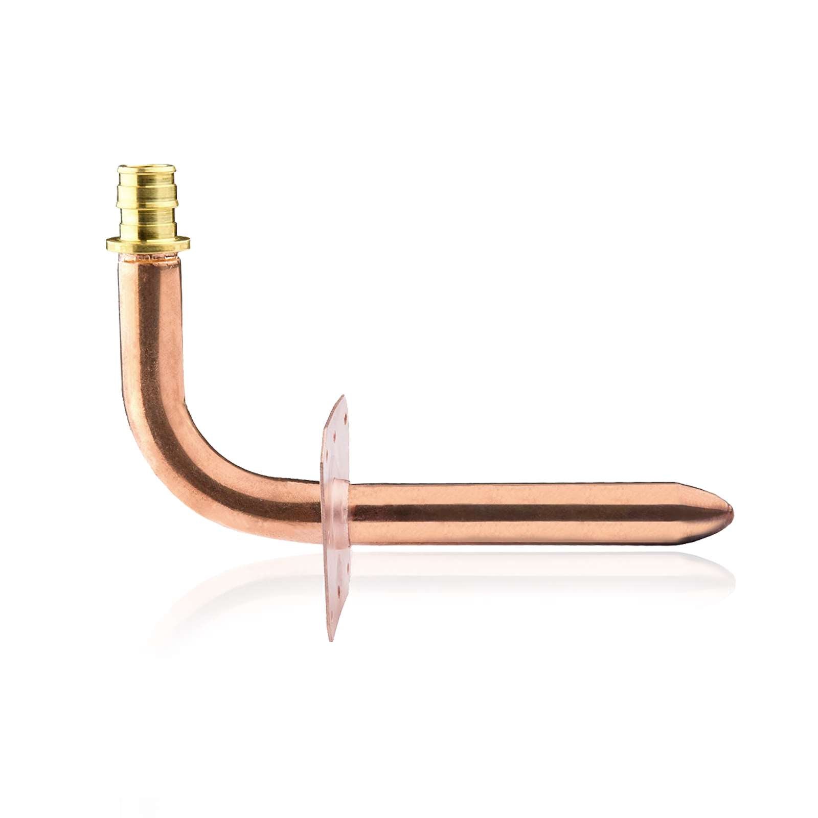 PEX A Expansion 1/2" 8" Copper Stub with Wall Flange
