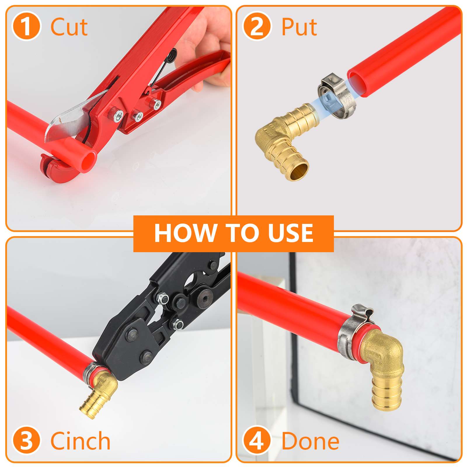 PEX-B Crimp 1" PEX x 3/4" Female Threaded Adapter (Lead Free)