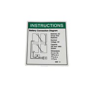 Genie Decal, Instruct, Battery Connect 82657GT