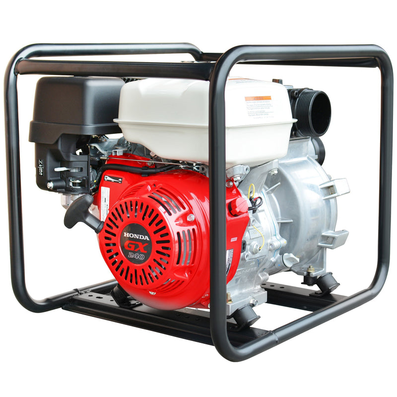 8 HP 3" Industrial Duty Trash Water Pump powered by Honda Portable Utility