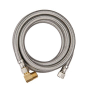 10 Pcs 4ft Dishwasher Hose, with attached 90 degree 3/8" comp x 3/8" MIP elbow, Premium Stainless Steel, Lead Free