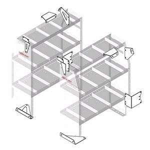 Van Shelving Rear Installation Kit, Ford Transit Connect - 9751-3-01 product image