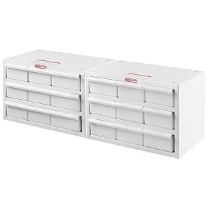 Parts Cabinet, 18 Bin Kit, 12in x 32in x 12in - 9918-3-03