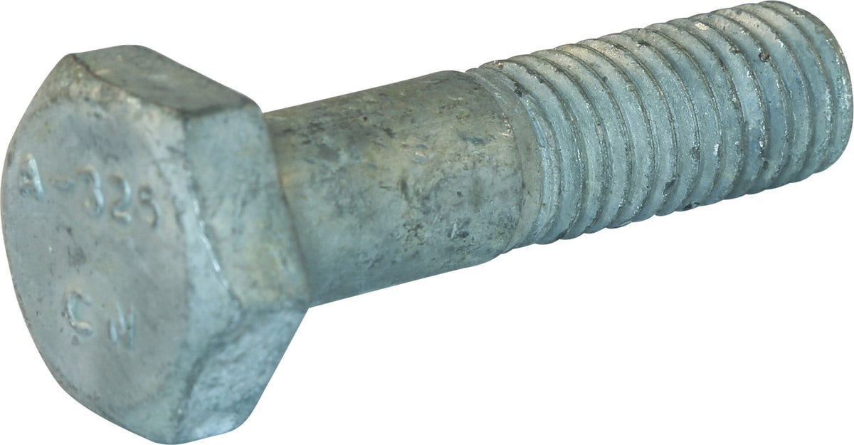 1/2-13 x 3 3/4 A325 Type 1 Heavy Hex Bolt – Hot-Dip Galvanized Bulk Keg (700)