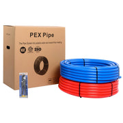 1/2" 600ft, 300ft x 2, PEX-B Pipe, Red & Blue & Cutter