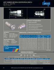 ANV-08-08N-SAE | ISO A COUPLING, 1/2" Nipple Body X 3/4" UNF Threads