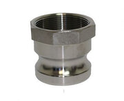 A-050-SS304 | Part A - Adapter - 1/2" Male Adapter x 1/2" Female NPT, 304SS