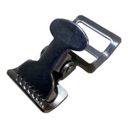 Alligator Buckle Tourniquet Buckle 1" Nickle Plated Clamp | 10 PACK