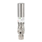 1/4 Turn PEX-A Cold Expansion Stop Angle Valve, 1/2" PEX Expansion x 3/8" OD With Stainless Steel Water Hammer Arrestor, Chrome Plated Brass