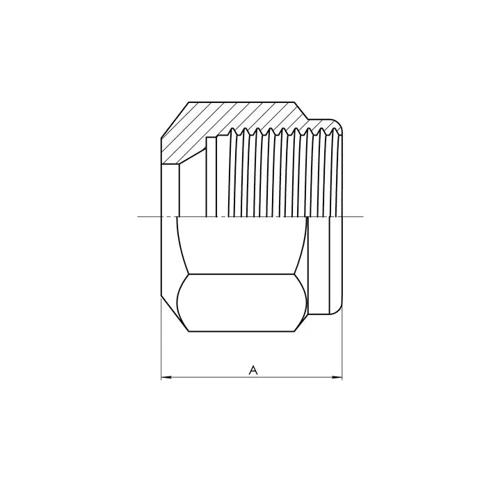 B-ABN0318-04 | 04 D.O.T. Air Brake for Nylon Nut (Brass)