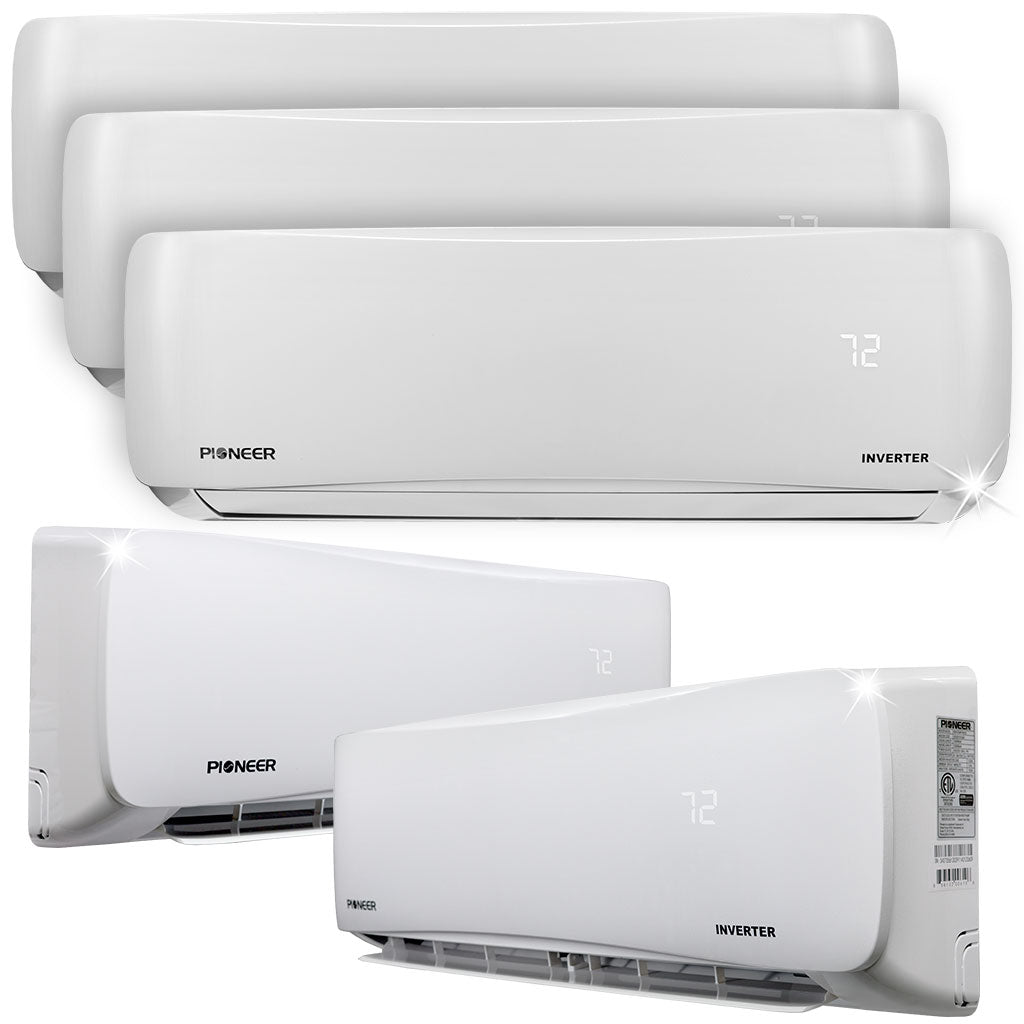 Quint 48000 BTU 4-Ton 21.1 SEER2 Multi (5) Zone Wall Mount Air Conditioner Heat Pump 230-Volt
