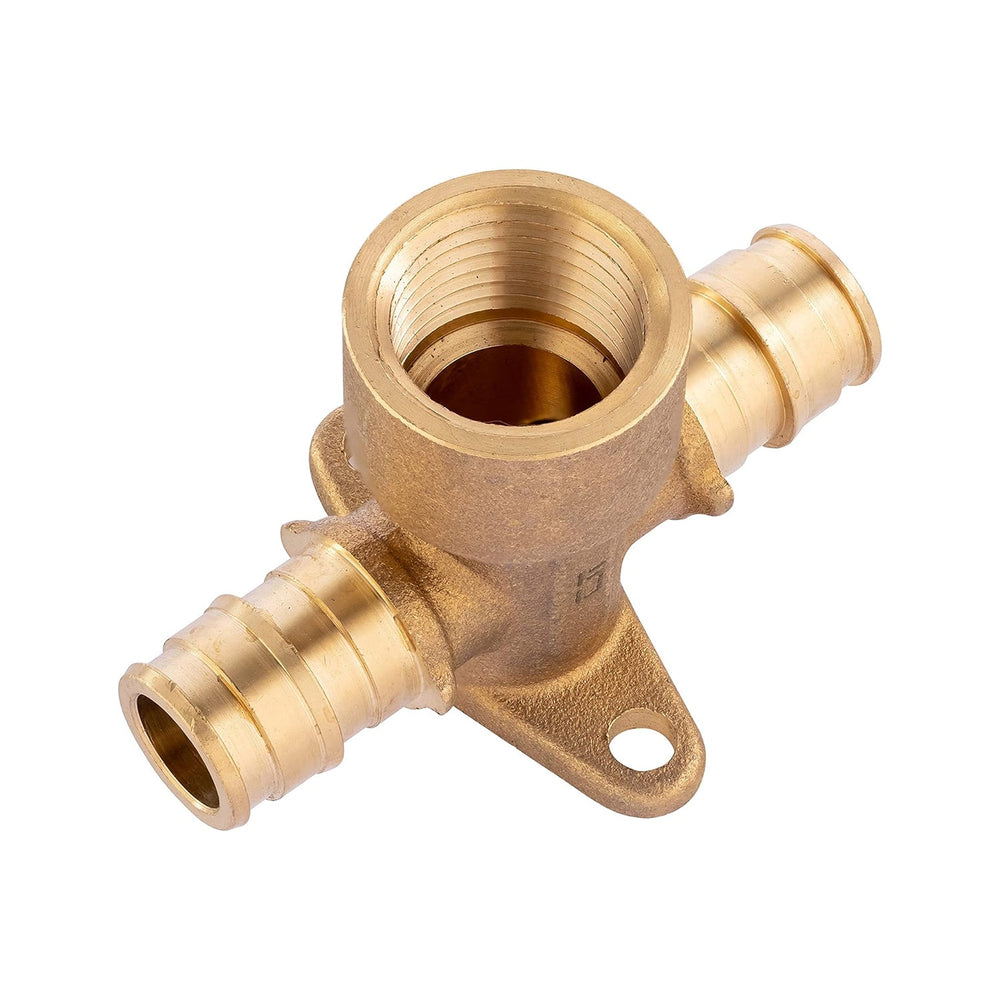 PEX A Expansion 1/2" PEX x 1/2" PEX x 1/2" Female NPT Drop Ear Tee(Lead Free)