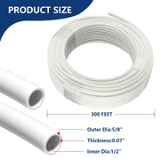 1" 100ft PEX-B Pipe (White& Cutter)
