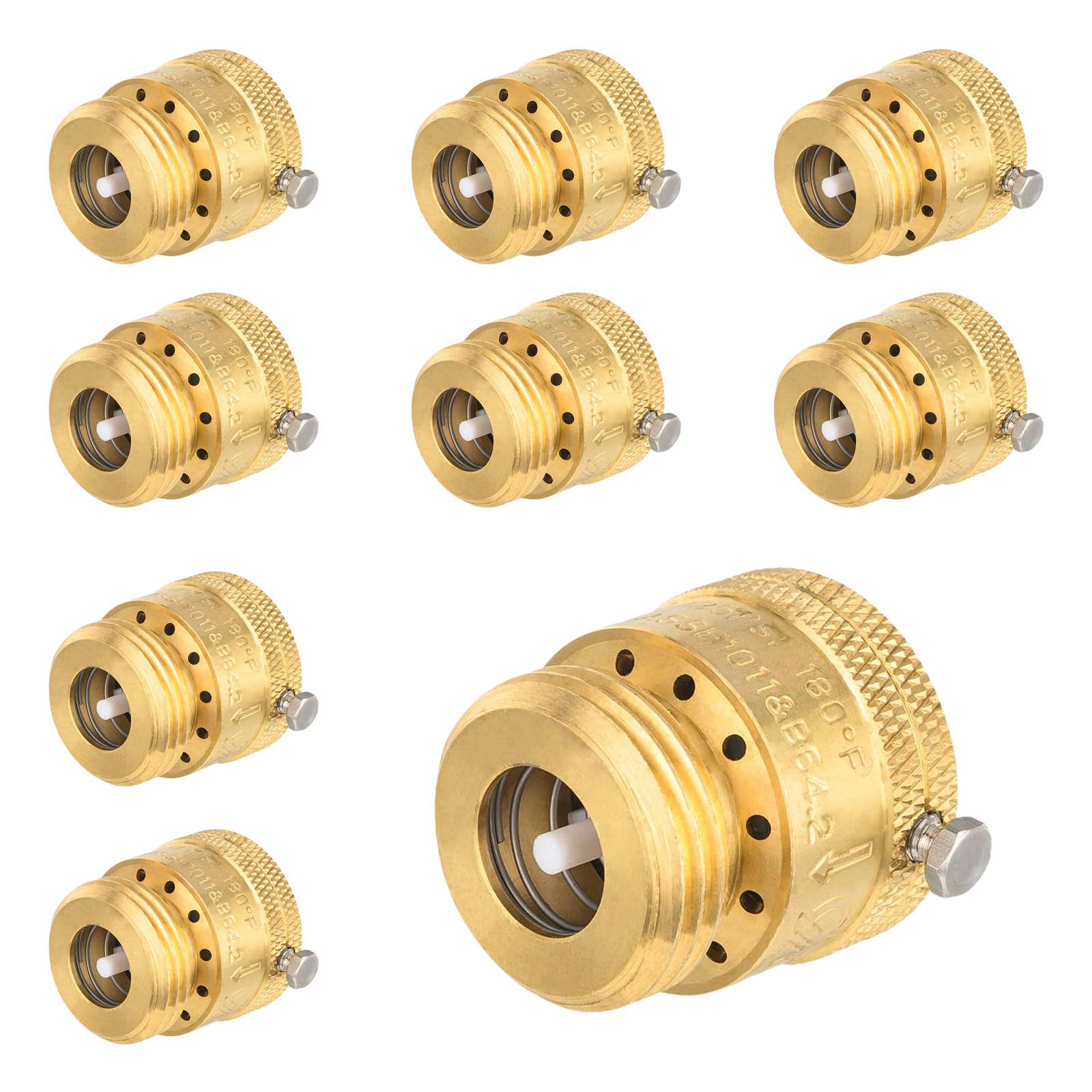 10 Pcs Anti Siphon Vacuum Breakers Set, 3/4" Backflow Preventer