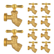 10 Pcs 1/2" FIP x 3/4" MHT Brass No-Kink Hose Bibb (Lead Free)