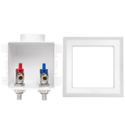 1/2" PEX Crimp (F1807) Inlet, Faucet Outlet Box, with Installed 1/4 Turn Ball Valve