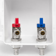 10 Pcs 1/2" PEX Crimp (F1807) Inlet, Faucet Outlet Box, with Installed 1/4 Turn Ball Valve